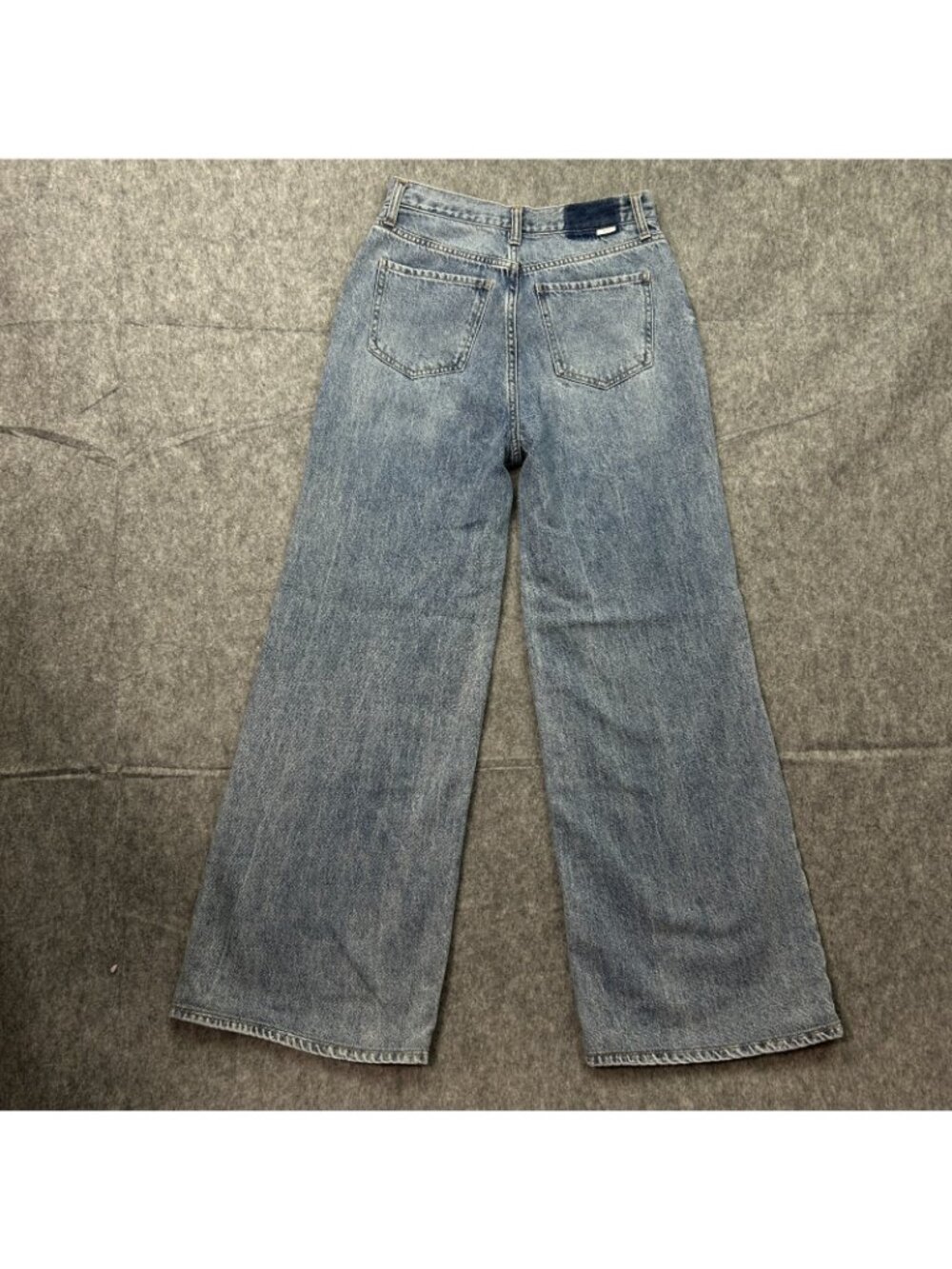Daze Far Out High Rise Wide Leg Jeans Women's Size 27 Studded Twinkle Wash Denim - Picture 3 of 12